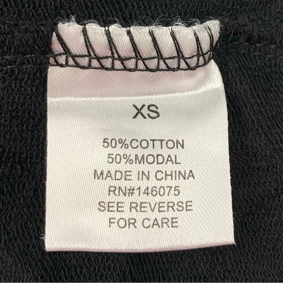 Z Supply Black Flocked Leopard Velvet embossed Top Sweatshirt size XS - Picture 13 of 15